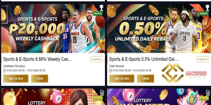 Exciting Promotions Now Live on MCW55 Homepage